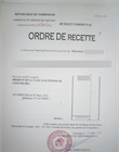 Fiche de recette des frais de salubrité